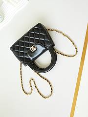 Kitlife Chanel 25C Kelly Handle Bag Black AS4416 13x19x7cm - 6