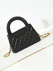 Kitlife Chanel 25C Kelly Handle Bag Black AS4416 13x19x7cm - 5
