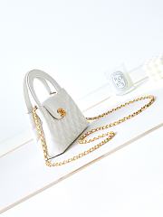 Kitlife Chanel 25C Kelly Handle Bag White AS4416 13x19x7cm - 2