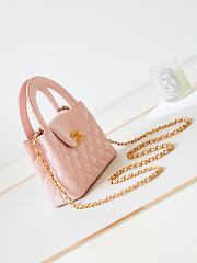 Kitlife Chanel 25C Kelly Handle Bag Light Pink AS4416 13x19x7cm - 6