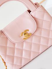 Kitlife Chanel 25C Kelly Handle Bag Light Pink AS4416 13x19x7cm - 4