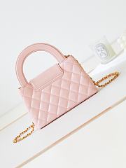 Kitlife Chanel 25C Kelly Handle Bag Light Pink AS4416 13x19x7cm - 3