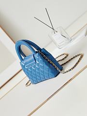 Kitlife Chanel 25C Kelly Handle Bag Blue AS4416 13x19x7cm - 4