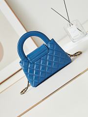 Kitlife Chanel 25C Kelly Handle Bag Blue AS4416 13x19x7cm - 3
