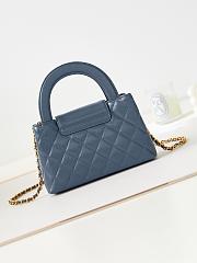 Kitlife Chanel 25C Kelly Handle Bag Blue Navy AS4416 13x19x7cm  - 5