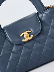 Kitlife Chanel 25C Kelly Handle Bag Blue Navy AS4416 13x19x7cm  - 2