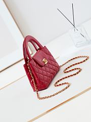Kitlife Chanel 25C Kelly Handle Bag Red AS4416 13x19x7cm - 5