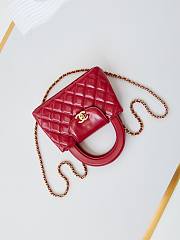 Kitlife Chanel 25C Kelly Handle Bag Red AS4416 13x19x7cm - 2