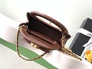 Kitlife Chanel 25C Kelly Handle Bag Brown AS4416 13x19x7cm - 3