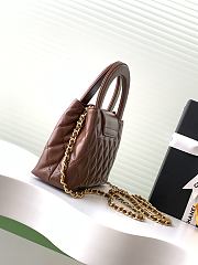 Kitlife Chanel 25C Kelly Handle Bag Brown AS4416 13x19x7cm - 2