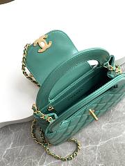 Kitlife Chanel 25C Kelly Handle Bag Green AS4416 13x19x7cm  - 2