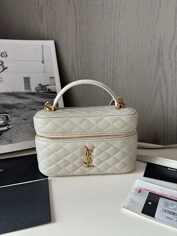 Kitlife Saint Laurent Mini Gaby Bag White 766731 18×11×6.5cm