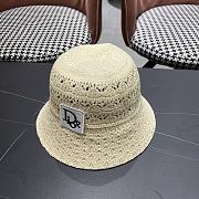 Kitlife Dior Hollow Knitted Bucket Hat Cream - 4
