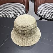 Kitlife Dior Hollow Knitted Bucket Hat Cream - 2