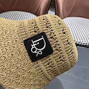 Kitlife Dior Hollow Knitted Bucket Hat Beige - 5
