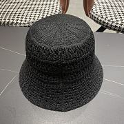 Kitlife Dior Hollow Knitted Bucket Hat Black - 4