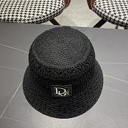 Kitlife Dior Hollow Knitted Bucket Hat Black - 3