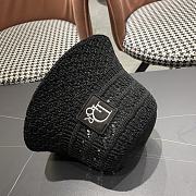 Kitlife Dior Hollow Knitted Bucket Hat Black - 2