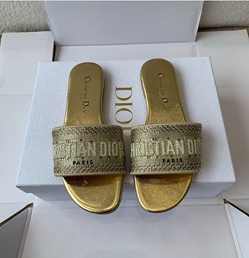 Kitlife Dior Dway Slides Gold