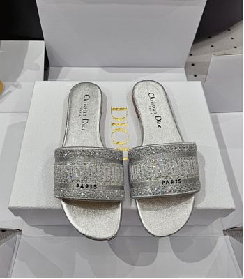 Kitlife Dior Dway Slides Silver
