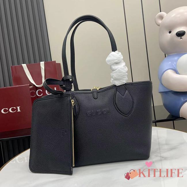 Kitlife Gucci Totissima Reversible Tote Bag Black 839124 21x18.5x16cm - 1