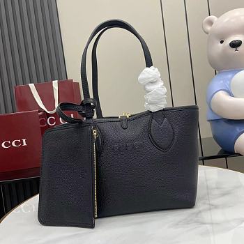 Kitlife Gucci Totissima Reversible Tote Bag Black 839124 21x18.5x16cm