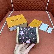 Kitlife Louis Vuitton x TM Victorine Wallet Sakura Brown M13427 12x9.5x2.5cm - 2