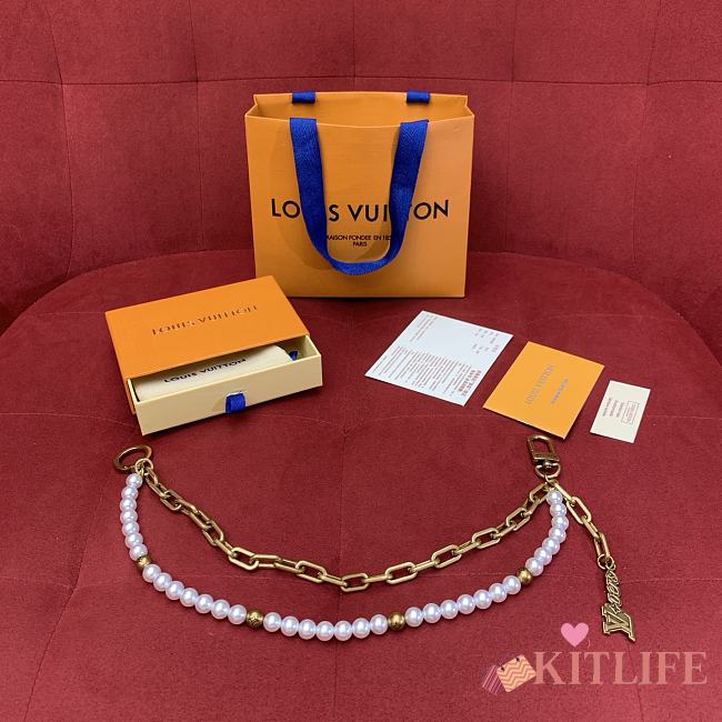 Kitlife Louis Vuitton Chain Belt Pearls Bag Charm M01689 - 1