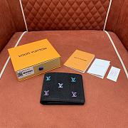 Kitlife Louis Vuitton Multiple Wallet Gradient Blue & Black Denim M13964 11.5x9x1.5cm - 4