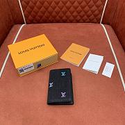Kitlife Louis Vuitton Pocket Organizer Wallet Gradient Blue & Black Denim M14148 7.5x11x1cm - 5