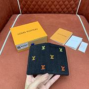 Kitlife Louis Vuitton Pocket Organizer Wallet Gradient Orange & Black Denim M14148 7.5x11x1cm - 5