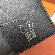 Kitlife Louis Vuitton Pocket Organizer Wallet Gradient Orange & Black Denim M14148 7.5x11x1cm - 2