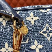 Kitlife Louis Vuitton LMonogram Square Bag Denim Blue M59611 16x16x16cm - 6