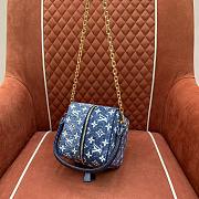 Kitlife Louis Vuitton LMonogram Square Bag Denim Blue M59611 16x16x16cm - 4