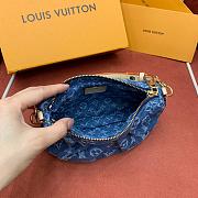 Kitlife Louis Vuitton Pochette Valley Bag Blue Denim M13571 21x15x7cm - 5