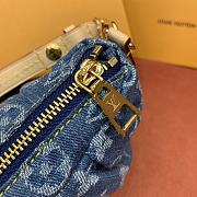 Kitlife Louis Vuitton Pochette Valley Bag Blue Denim M13571 21x15x7cm - 4