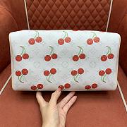 Kitlife Louis Vuitton x TM Speedy Soft 30 Bag White Cherry Monogram Canvas M14238 30x21x17cm - 4