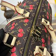 Kitlife Louis Vuitton x TM Keepall Bandoulière 45 Brown Cherry Monogram Coated Canvas M13764 45x27x20cm - 6