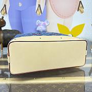 Kitlife Louis Vuitton x TM Cosmetic Pouch GM Blue Cherry Monogram Denim M13893 27x9x18cm - 6