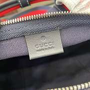 Kitlife Gucci Small Printed Dark Blue Canvas Duffle Bag 816865 30x16x15cm - 3