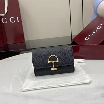 Kitlife Gucci Softbit Card Case Black 828148 10.5x7x3cm 