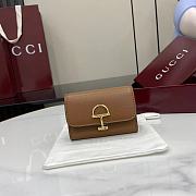 Kitlife Gucci Softbit Card Case Brown 828148 10.5x7x3cm - 1