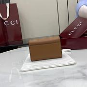 Kitlife Gucci Softbit Card Case Brown 828148 10.5x7x3cm - 6