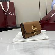 Kitlife Gucci Softbit Card Case Brown 828148 10.5x7x3cm - 5