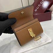 Kitlife Gucci Softbit Card Case Brown 828148 10.5x7x3cm - 3
