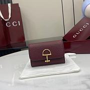 Kitlife Gucci Softbit Card Case Burgundy 828148 10.5x7x3cm - 1