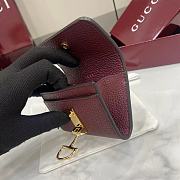 Kitlife Gucci Softbit Card Case Burgundy 828148 10.5x7x3cm - 4