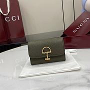 Kitlife Gucci Softbit Card Case Green 828148 10.5x7x3cm - 1
