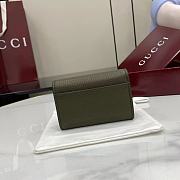 Kitlife Gucci Softbit Card Case Green 828148 10.5x7x3cm - 6