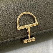 Kitlife Gucci Softbit Card Case Green 828148 10.5x7x3cm - 3